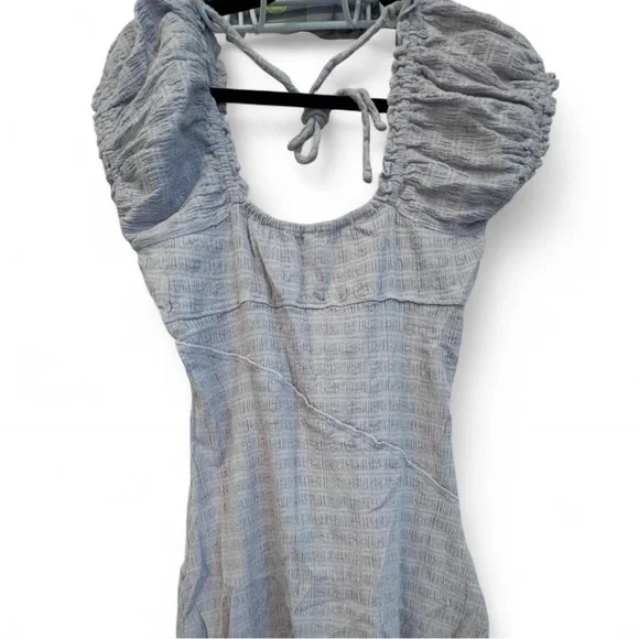 FREE PEOPLE Elle Cute Romantic Ruffles Asymmetrical Mini Dress Size M - Picture 4 of 4